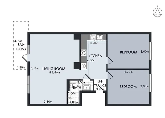 Apartamento Charm 2 - Great 2-bdr With Shared Garden And Balcony *